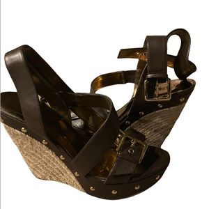 Guess Strappy Wedge Heels